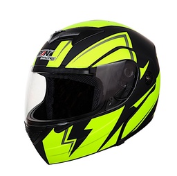 CASCO ABATIBLE IR108 DOT NEON-VERDE MATE RELAMPAGO L