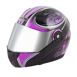 CASCO ABATIBLE IR DOBLE MICA DOT APHRODIT VIOLETA  S